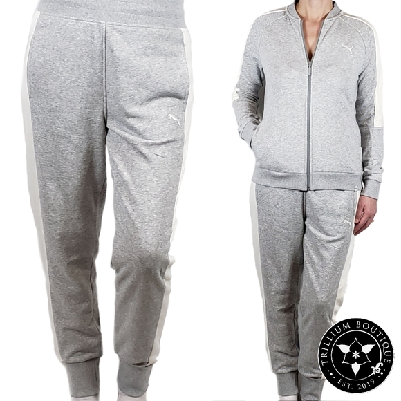 Puma Pants - Puma French Terry Jogger Sweatpants Gray